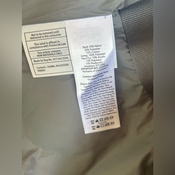 NWT EDDIE BAUER Sun Valley 650 Down Parka Jacket Fur Hood Taupe women’s Medium - Picture 11 of 15